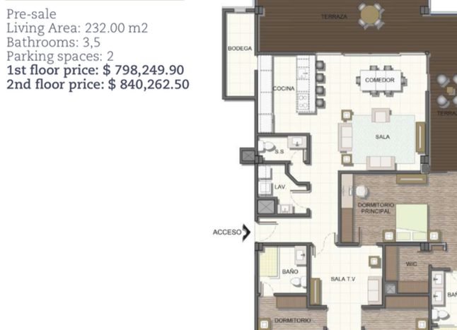 Common areas of Ocean Front Condo Towers